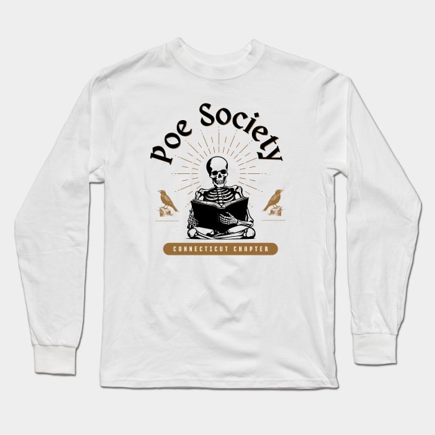 Poe Society Connecticut Chapter Long Sleeve T-Shirt by Stars Hollow Mercantile